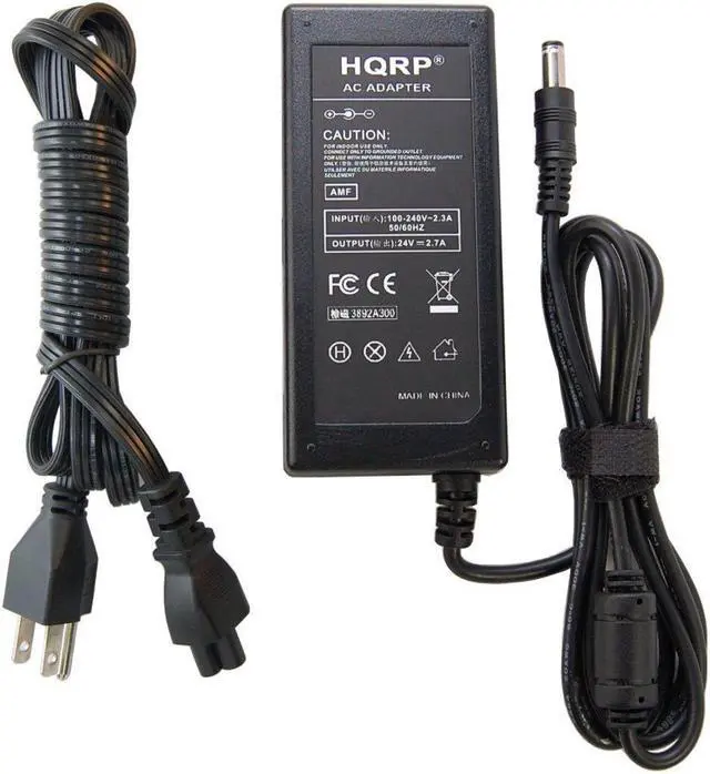 Alt view image 2 of 3 - HQRP 24V AC Adapter Compatible with Polk Audio Omni SB-1 SB1 SurroundBar Power Supply Cord Surround-Bar + HQRP Euro Plug Adapter