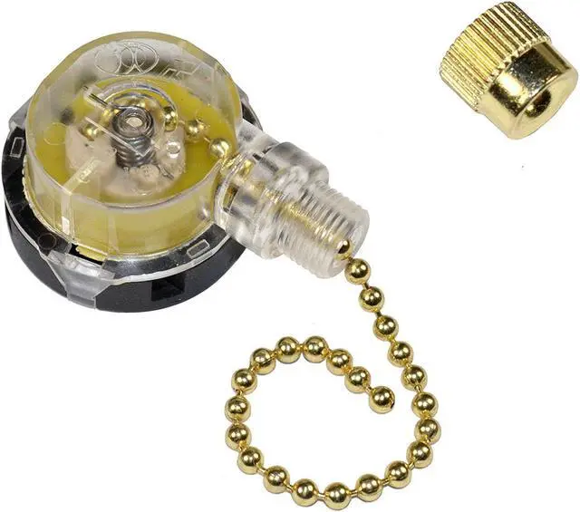Alt view image 3 of 5 - HQRP Kit Ceiling Fan Capacitor CBB61 4uf+5uf+6uf 5-Wire and 3-Speed Fan Switch + HQRP Coaster