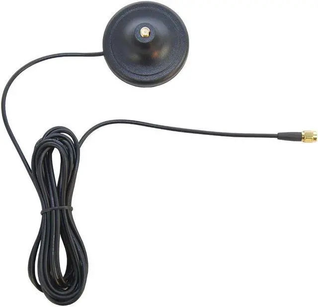 Alt view image 3 of 5 - HQRP SET: 3 PCS 3M RP-SMA WiFi Antenna Extension Cable Connector Magnetic Base for TRENDnet TEW-633GR / TEW-630APB / TEW-623PI / TEW-631BRP (Three RP-SMA connector) + HQRP Coaster