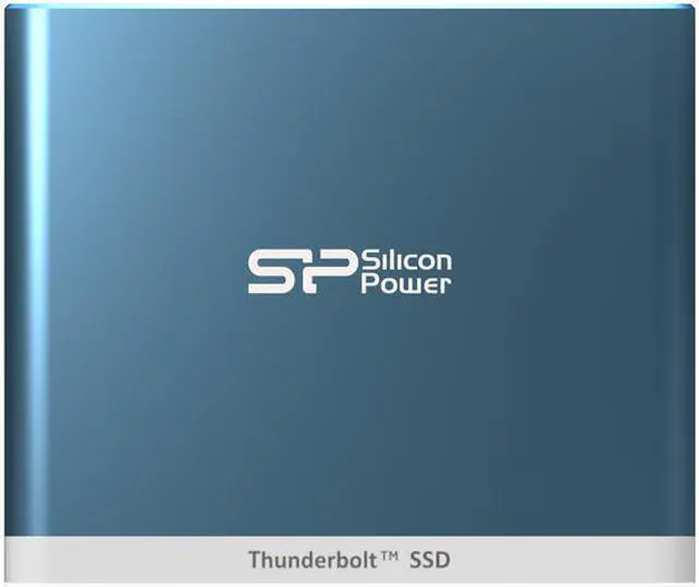 Alt view image 3 of 11 - Silicon Power 240GB Thunderbolt T11 Portable External SSD Solid State Drive with Cable Blue