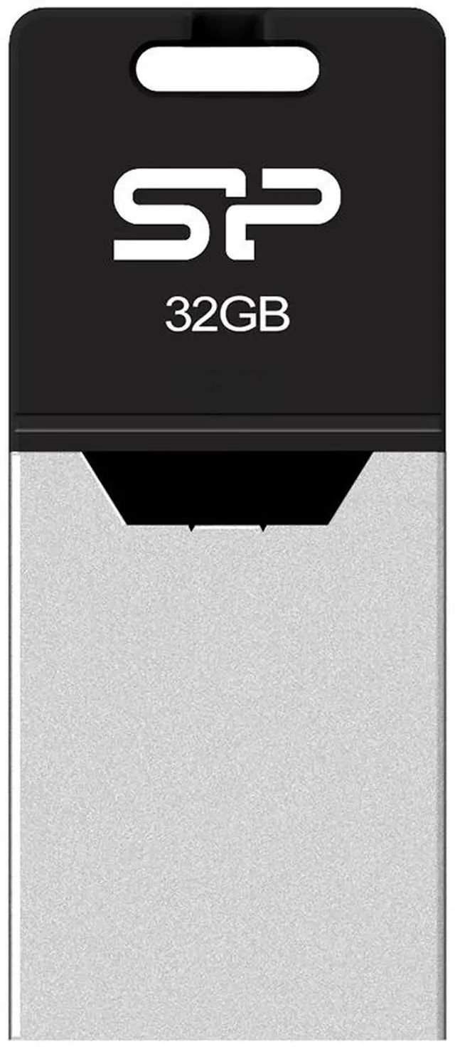 Alt view image 5 of 8 - Silicon Power Mobile X20 32GB USB 2.0 OTG Flash Drive for Android Smartphone/Tablet, Silver/Black