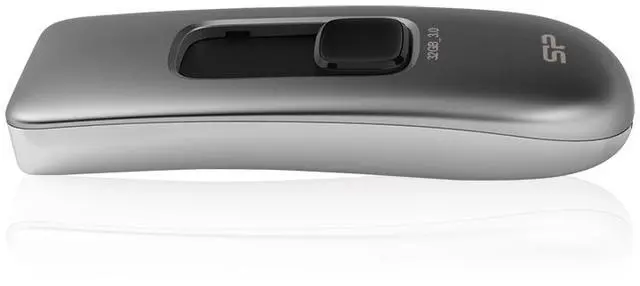Alt view image 4 of 11 - Silicon Power Marvel M70 32GB 200/40 MB/s (read/write) Retractable USB 3.0 Flash Drive Silver