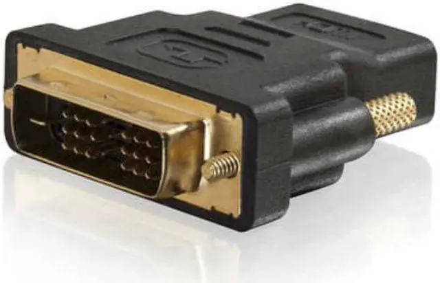 Alt view image 8 of 16 - C2G 40746 C2G DVI-D to HDMI Inline Adapter for HDTVs - M/F - 1 x DVI-D (Single-Link) Male Digital Video - 1 x HDMI Female Digital Audio/Video - Black