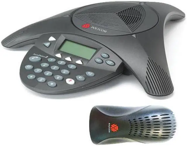 Alt view image 2 of 8 - Refurbish Polycom SoundStation 2 EX (2200-16200-001) Corded Conference Phone
