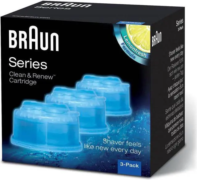 Alt view image 2 of 6 - Braun CCR3 Braun Replacement Clean & Charge Refills Cartridge 3 Pack CCR3