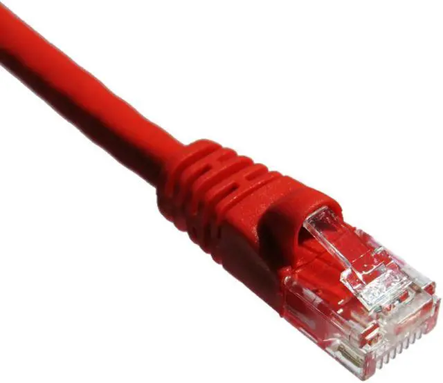 Alt view image 2 of 3 - Axion C5EMB-R2-AX Axiom 2FT CAT5E 350mhz Patch Cable - Category 5e for Network Device - Patch Cable - 2 ft - 1 x - 1 x - Gold-plated Contacts - Red