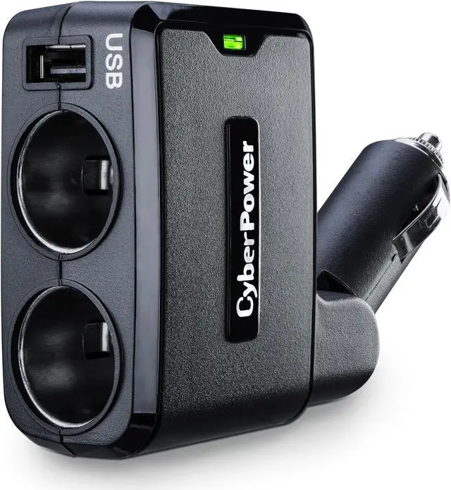 Alt view image 8 of 10 - CyberPower Systems USA CPTDC1U2DC CyberPower CPTDC1U2DC Mobile Power Ports (2) DC Ports and (1) 2.1A USB Charging Port - 12 V DC Input Voltage - 5 V DC Output Voltage - 2.10 A Output Current