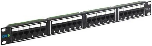 Alt view image 9 of 11 - ICC ICMPP02460 Cat 6 24 Port Patch Panel, 1 RMS