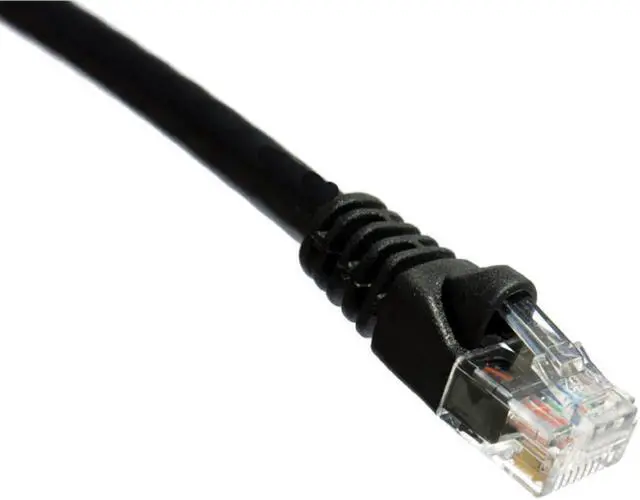 Main image of Axion C5EMB-K10-AX Axiom 10FT CAT5E 350mhz Patch Cable - Category 5e for Network Device - Patch Cable - 10 ft - 1 x - 1 x - Gold-plated Contacts - Black