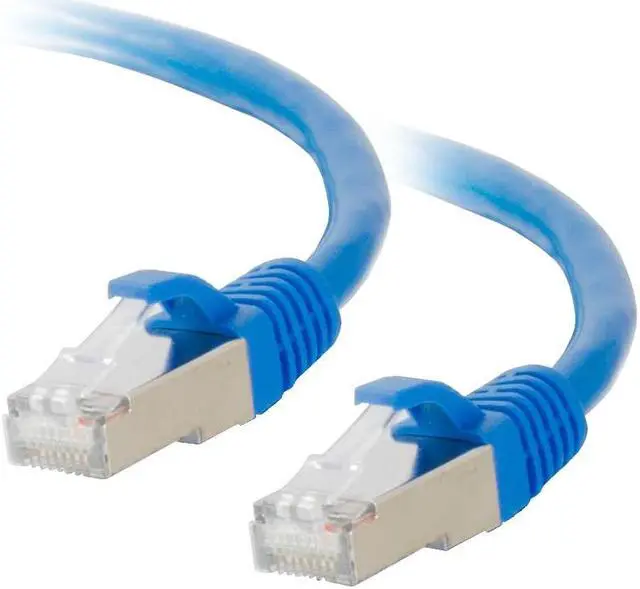 Alt view image 5 of 7 - C2G 00793 Cat6 Cable - Snagless Shielded Ethernet Network Patch Cable, Blue (3 Feet, 0.91 Meters)