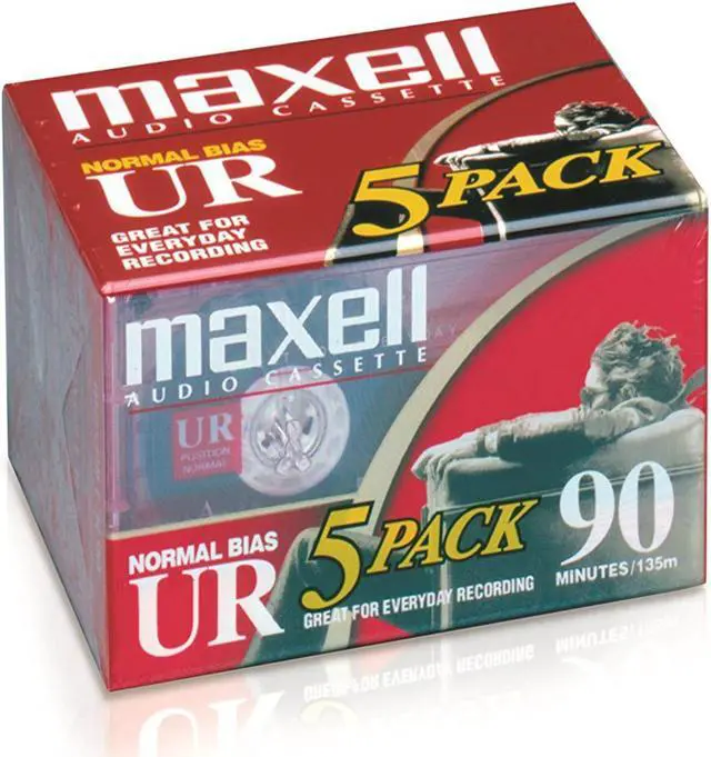 Alt view image 11 of 17 - Maxell 108562 Maxell UR Type I Audio Cassette - 5 x 90Minute - Normal Bias