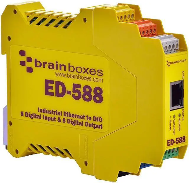 Alt view image 6 of 14 - Brainboxes ED-588 Ethernet to Digital IO 8 Inputs + 8 Outputs