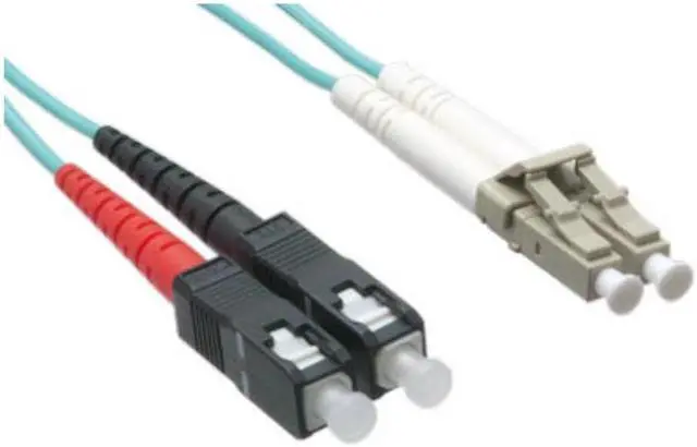 Alt view image 3 of 5 - Axiom Lc/Sc Multimode Duplex Om4 50/125 Fiber Optic Cable 4M