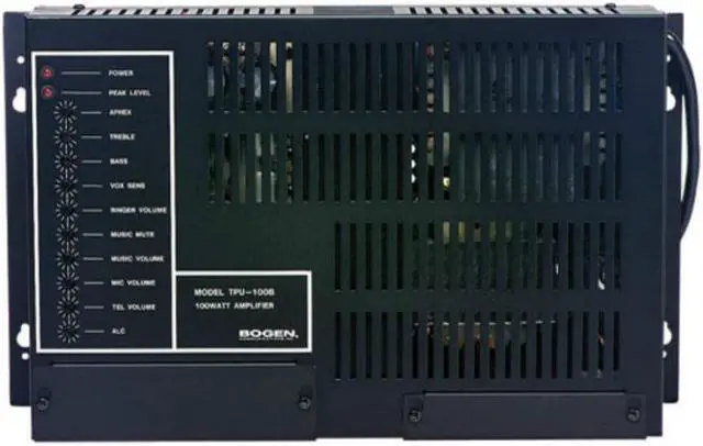 Alt view image 8 of 16 - Bogen - TPU35B - Bogen Communications TPU35B Telephone Paging Amplifier; 0.75 Amp at 120 Volt AC At 60 Hz, 35 Watt RMS,