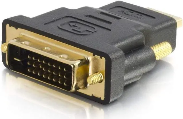 Alt view image 5 of 11 - C2G 757120184010 18401 Video Adapter - 1 x 19-pin HDMI Male, 1 x 24-pin DVI Male - Black