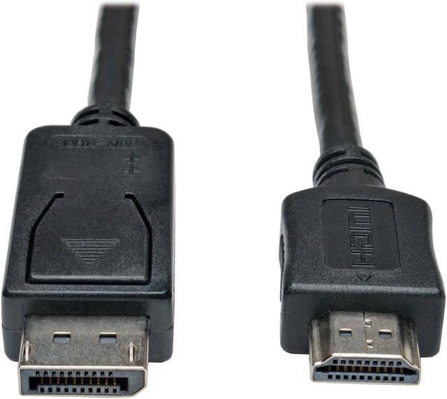 Alt view image 3 of 12 - Tripp Lite P582-003 Tripp Lite DisplayPort to HD Cable Adapter HDCP 1080P M/M 3' 3ft - DisplayPort/HDMI for Monitor, TV, Audio/Video Device - 3 ft - 1 x DisplayPort Male Digital Audio/Video - 1 x HDMI
