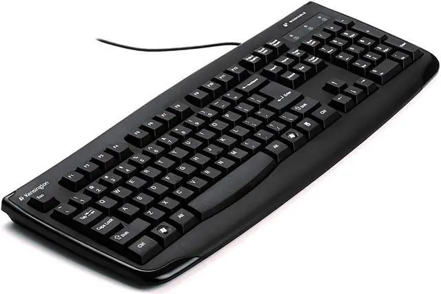 Alt view image 3 of 5 - Kensington K64407US Kensington Pro Fit Washable Keyboard - PS/2, USB - 104 Keys - Black - Pack of 1