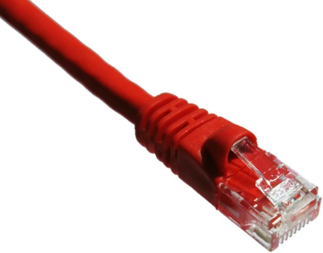 Main image of Axiom 7ft Cat5e 350mhz Patch Cable Molded Boot (red)