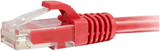 Alt view image 2 of 11 - C2G 27185 25ft Cat6 Snagless Unshielded (UTP) Network Patch Cable - Red - Category 6 for Network Device - RJ-45 Male - RJ-45 Male - 25ft - Red