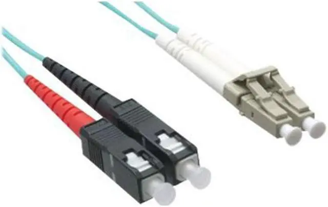 Alt view image 3 of 5 - Axiom Lc/Sc Multimode Duplex Om4 50/125 Fiber Optic Cable 1M