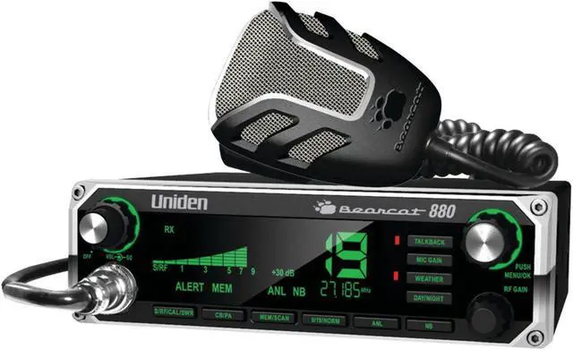Alt view image 3 of 18 - Uniden Bearcat 880 CB Radio with 7 Color Backlit Display & NC Mic