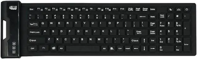 Main image of Adesso AKB-222UB SlimTouch 222 Antimicrobial Waterproof Flex Keyboard