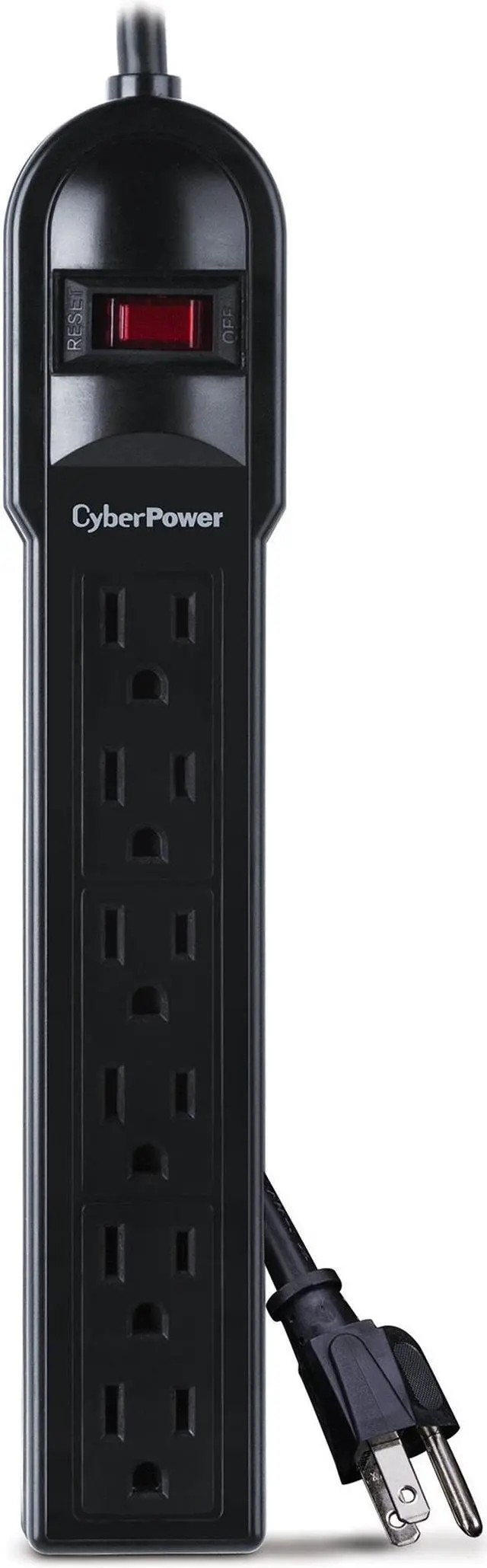 Alt view image 4 of 11 - CyberPower CSB606 6 Feet 6 Outlets 900 Joules Essential Surge Suppressor