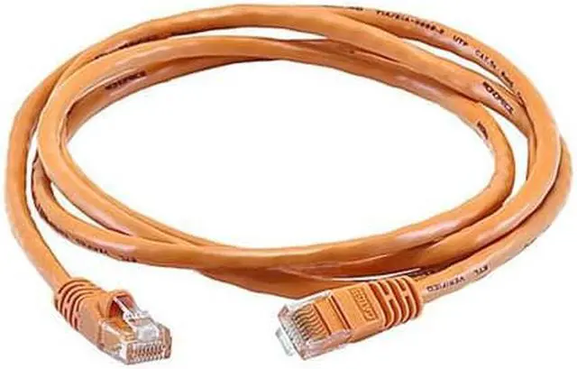 Alt view image 5 of 10 - Monoprice Cat5e Ethernet Patch Cable - 5 Feet - Orange | Network Internet Cord - RJ45, Stranded, 350Mhz, UTP, Pure Bare Copper Wire, 24AWG