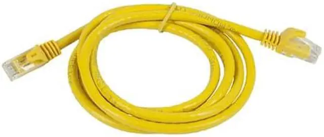 Alt view image 5 of 13 - Monoprice Cat5e Ethernet Patch Cable - 3 Feet - Yellow | Network Internet Cord - Snagless RJ45, Stranded, 350Mhz, UTP, Pure Bare Copper Wire, 24AWG - Flexboot Series