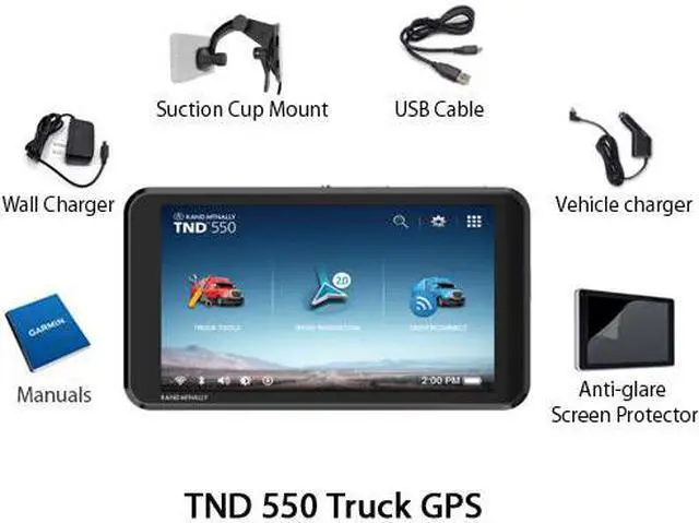 Alt view image 9 of 14 - Rand McNally TND550 TND 5 Inch GPS Truck Navigator with Easy-to-Read Display