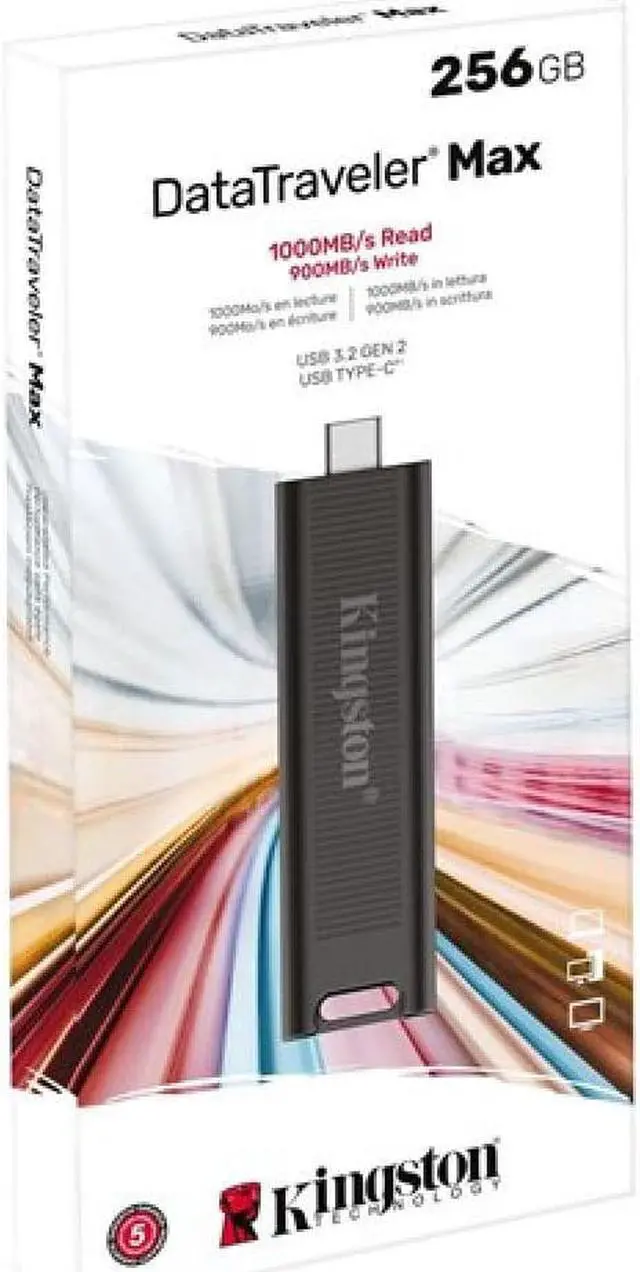 Alt view image 16 of 20 - Kingston DataTraveler Max 256GB USB 3.2 Gen 2 Type-C Flash Drive Up to 1,000MB/s read speed DTMAX/256GB