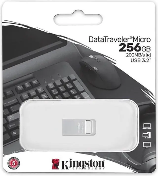 Alt view image 15 of 20 - Kingston DataTraveler Micro USB Flash Drive DTMC3G2256GB