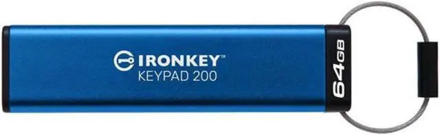 Alt view image 10 of 13 - Kingston IronKey Keypad 200 64GB USB 3.2 Gen 1 Type A Flash Drive IKKP200/64GB