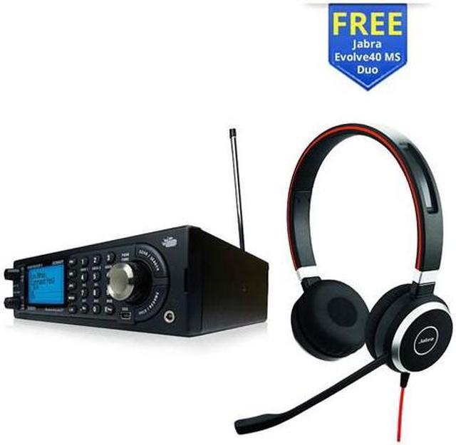 Uniden Bearcat BCD996P2 w/ Jabra Evolve 40 Stereo Headset TrunkTracker V  Digital Mobile Scanner with Jabra-HS