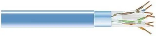 Alt view image 9 of 9 - BlackBox Network Services EVNSL0611A-1000 1000ft Bulk Cat6 Blue Plenum Cabl Solid Shielded Cable 400mhz