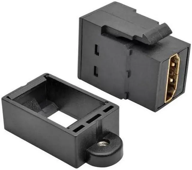 Alt view image 17 of 18 - TRIPP LITE P164-000-KP-BK HDMI Coupler Keystone Panel Mount All-in-One F/F Black