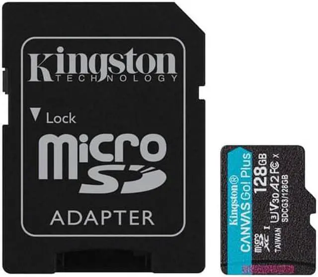 Alt view image 17 of 18 - Kingston Canvas Go! Plus 128 Gb Class 10/Uhs-I (U3) Microsdxc