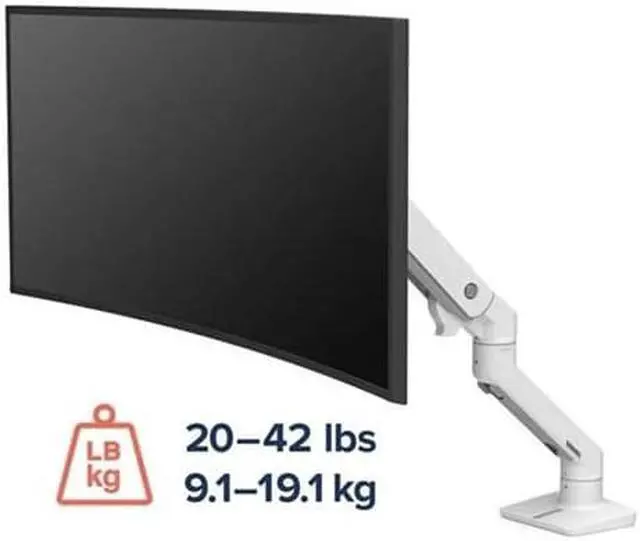 Alt view image 3 of 20 - ERGOTRON 45-475-216 HX DESK MONITOR ARM BRIGHT WHITE
