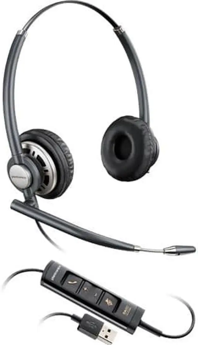Alt view image 4 of 11 - Plantronics HW725 EncorePro Wired Headset - DA80 Included