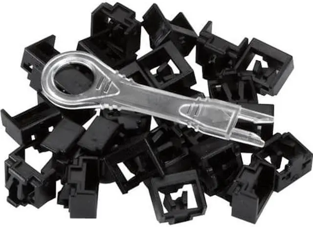Alt view image 4 of 4 - BLACK BOX PL-AB-BK-25PAK PORT LOCK 25 PACK & KEY  BLACK