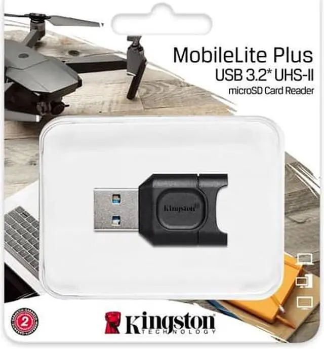 Alt view image 11 of 17 - Kingston MobileLite Plus USB 3.2 microSDHC/SDXC UHS-II Card Reader (MLPM)