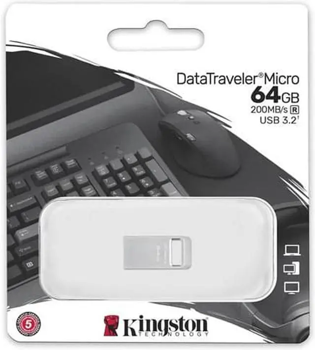 Alt view image 15 of 20 - Kingston DataTraveler Micro USB Flash Drive DTMC3G264GB