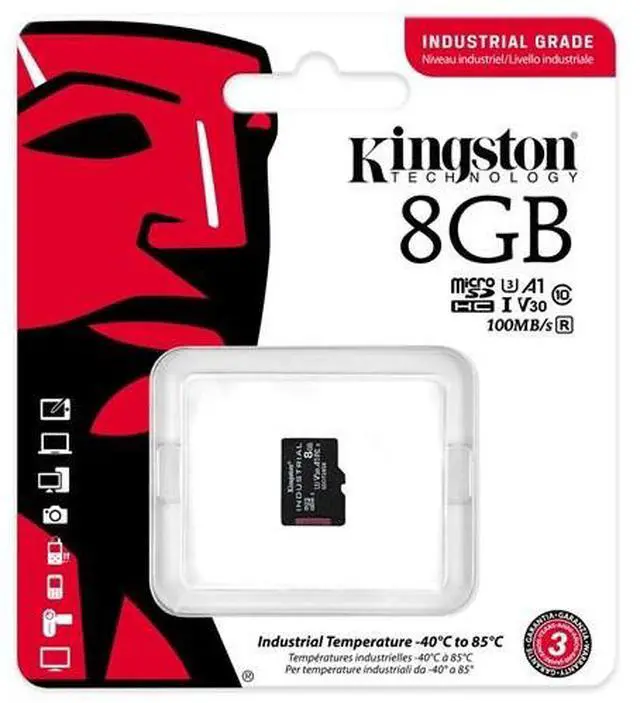 Alt view image 5 of 8 - 8GB Kingston Technology Industrial Micro SDHC UHS-I Class 10 Memory Card