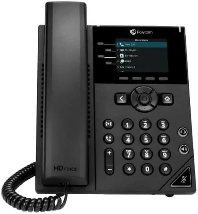 Main image of Poly 350 Corded Desktop Wall Mountable IP Phone Black TAA PoE ONLY 220048830025