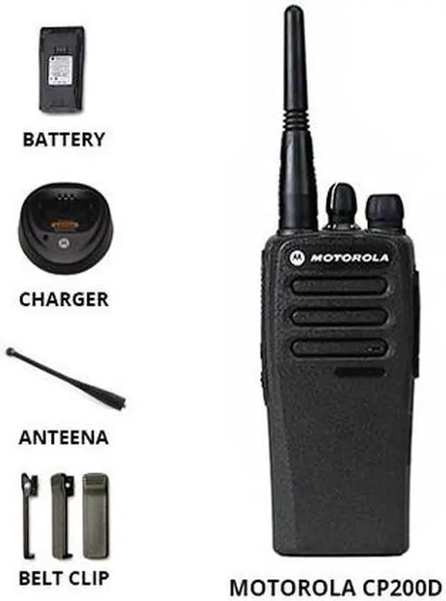 Alt view image 3 of 4 - Motorola CP200D (Single Pack) Portable Two-Way Radio