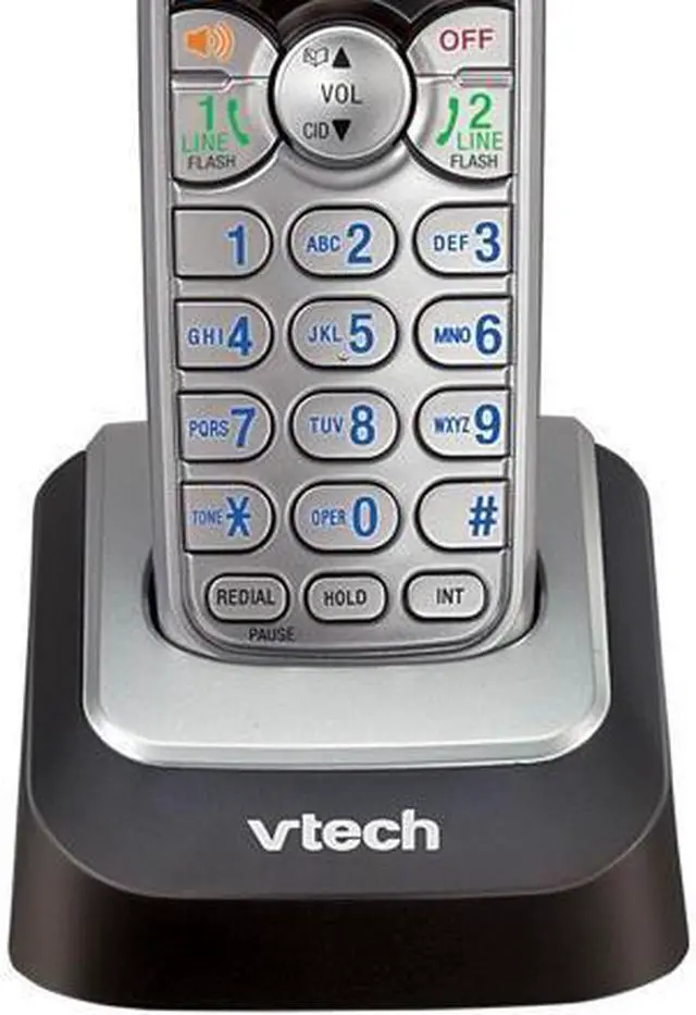 Alt view image 12 of 12 - vtech ds6151-2 2 handset 2-line cordless phone system for home or small business with digital answering system & mailbox on eac