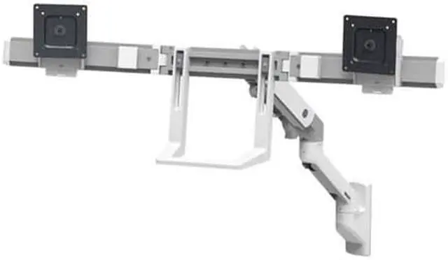 Alt view image 9 of 18 - HX WALL DUAL MONITOR ARM BRIGHT