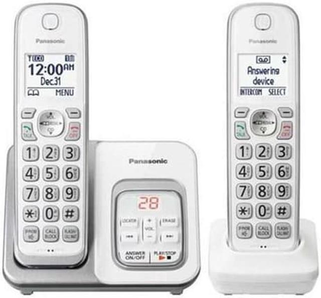 Panasonic 2-handset Cordless Phone Set with Answer Machine