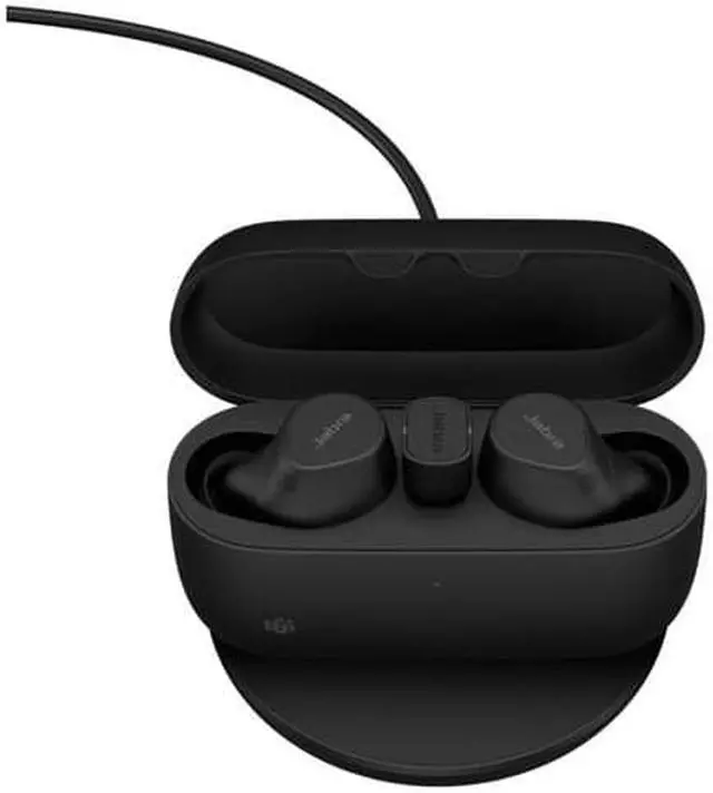 Alt view image 3 of 3 - Jabra Evolve2 MS Wireless Earbuds USB-C Connectivity with Charging Pad (20797-999-889)