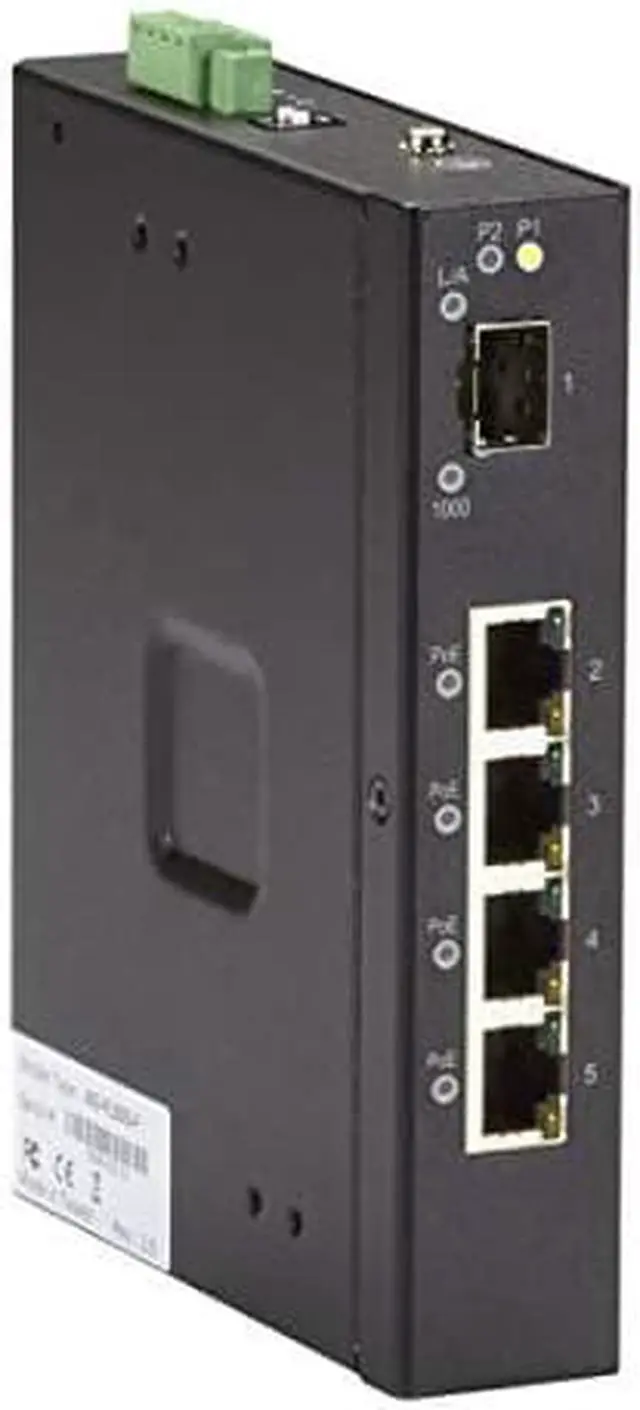 Alt view image 7 of 7 - BLACK BOX LIE401A GIGABIT ETHERNET (1000-MBPS) EXTREME TEMPERATURE POE SWITCH - (4) 10/100/1000-MB